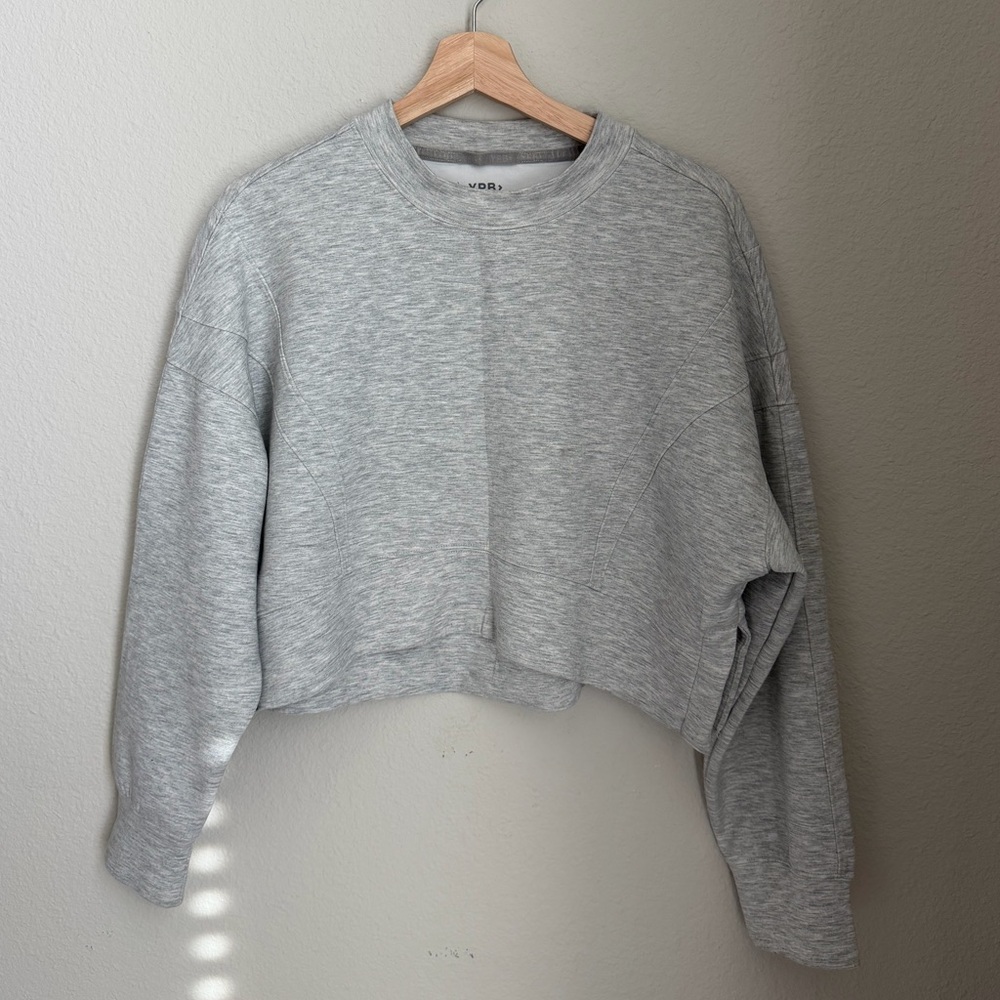 YPB Abercrombie | Gray neoKNIT Cropped Sweatshirt